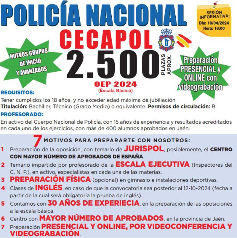 Polica Nacional. 